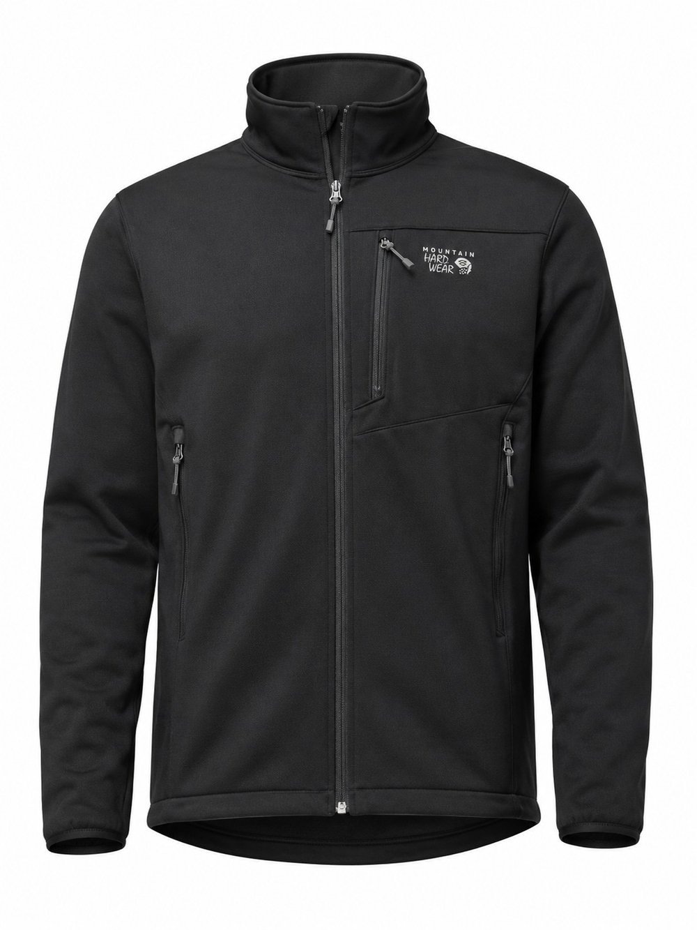 MOUNTAIN‎ HARDWEAR | Black Soft Shell Full Zip Mock Neck Jacket Men's | XL